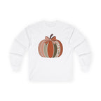Fall Patchwork Pumpkin Long Sleeve Tee